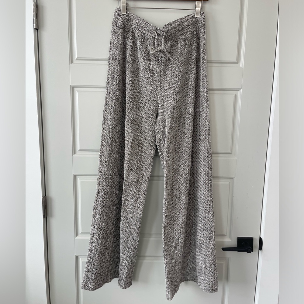 Zara Cream Wide Leg Pants - Picture 2 of 4